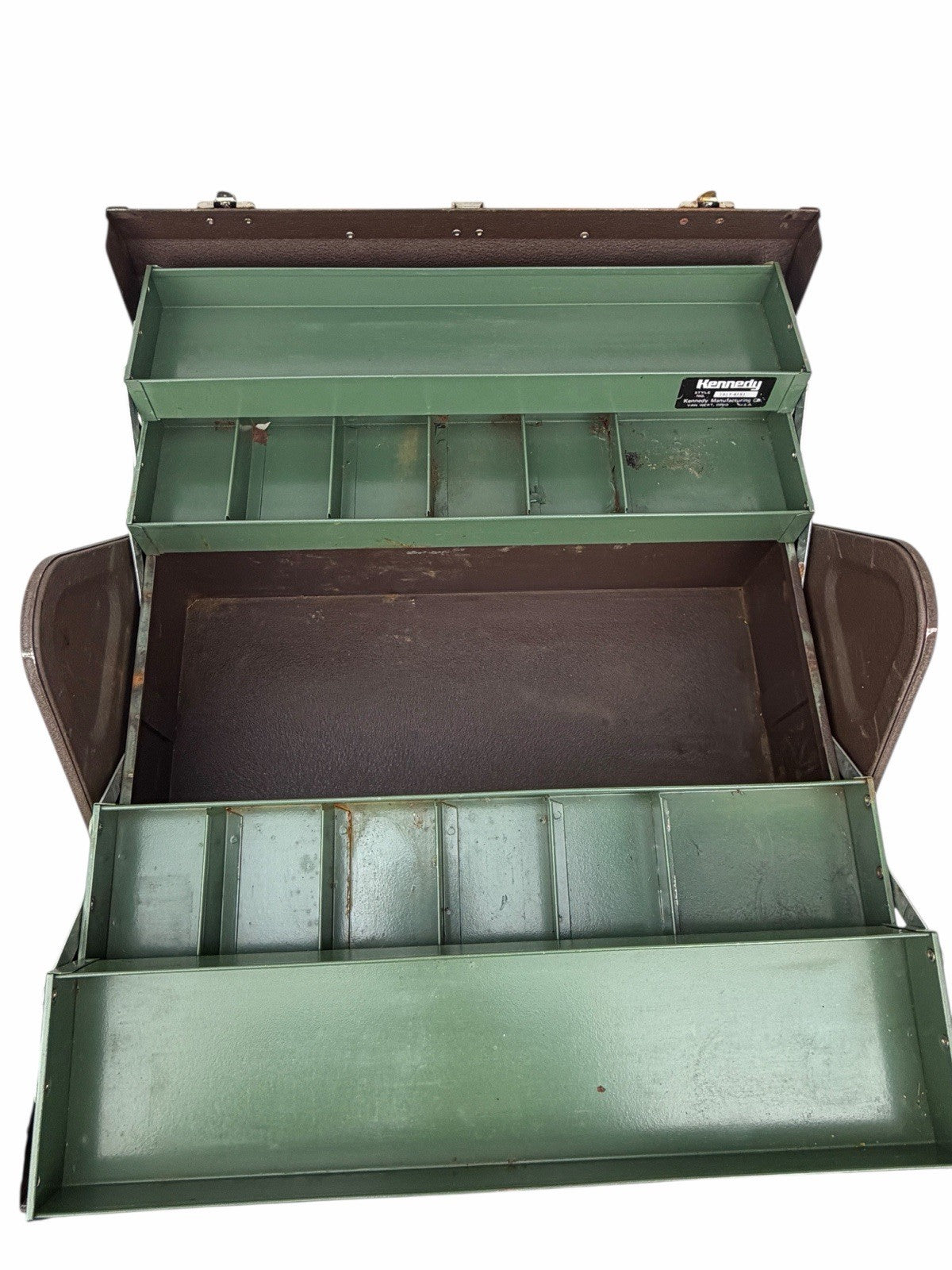 Vintage KENNEDY Cantilever Tray Machinist TOOL BOX Model 1017 Mechanics Kits