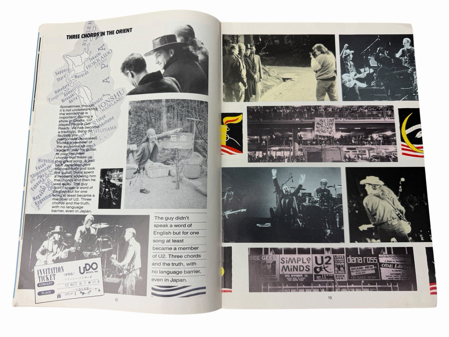 U2 PROPAGANDA World Service Fan Club Magazine Issue No. 12 1990 Love Town Tour