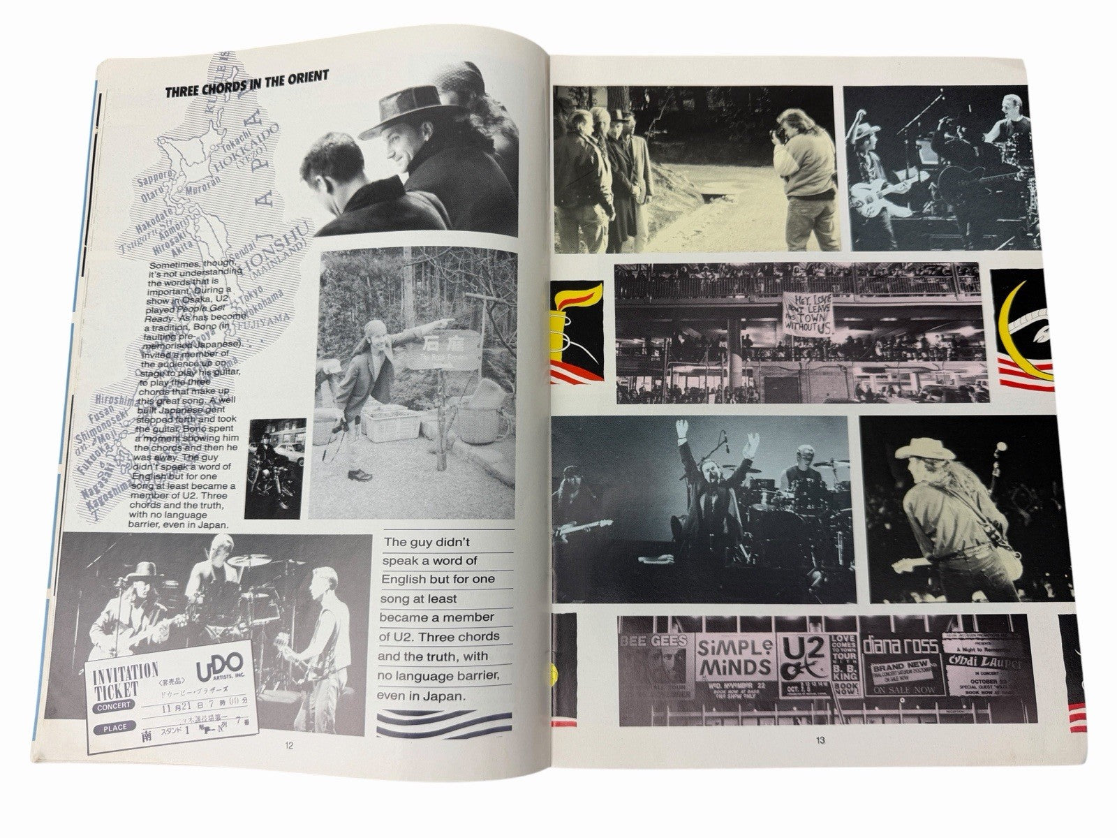 U2 PROPAGANDA World Service Fan Club Magazine Issue No. 12 1990 Love Town Tour