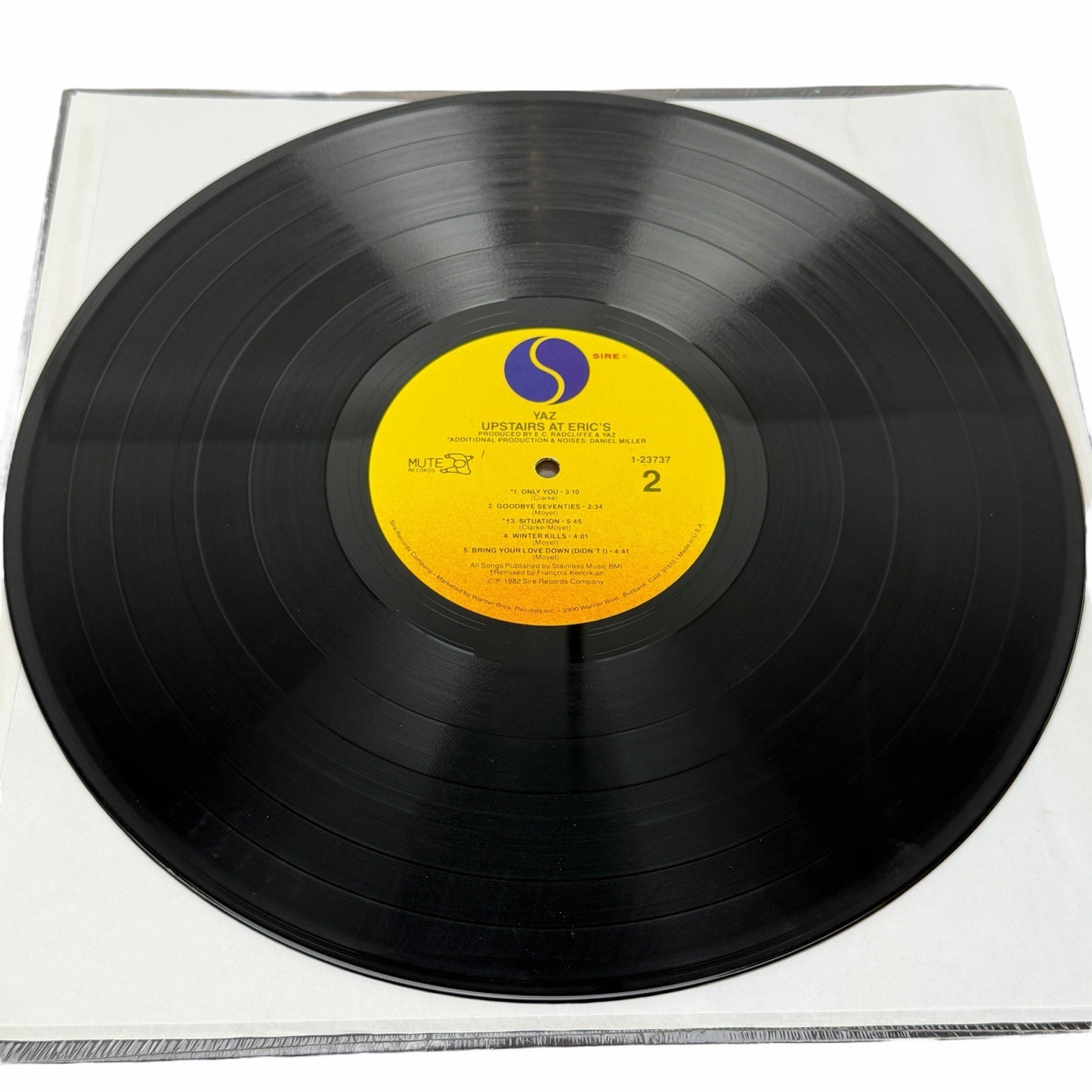 YAZ Upstairs At Eric’s LP 1982 SIRE US 12" Vinyl In Shrink w/ HYPE STICKER