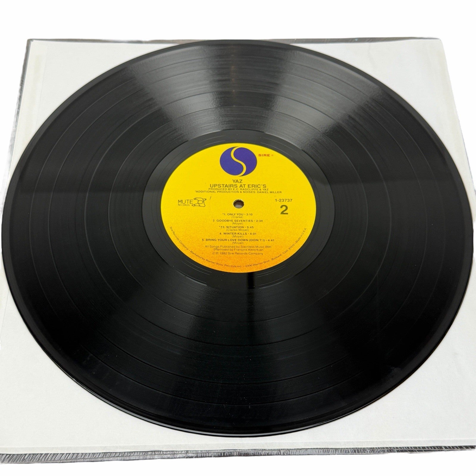 YAZ Upstairs At Eric’s LP 1982 SIRE US 12" Vinyl In Shrink w/ HYPE STICKER