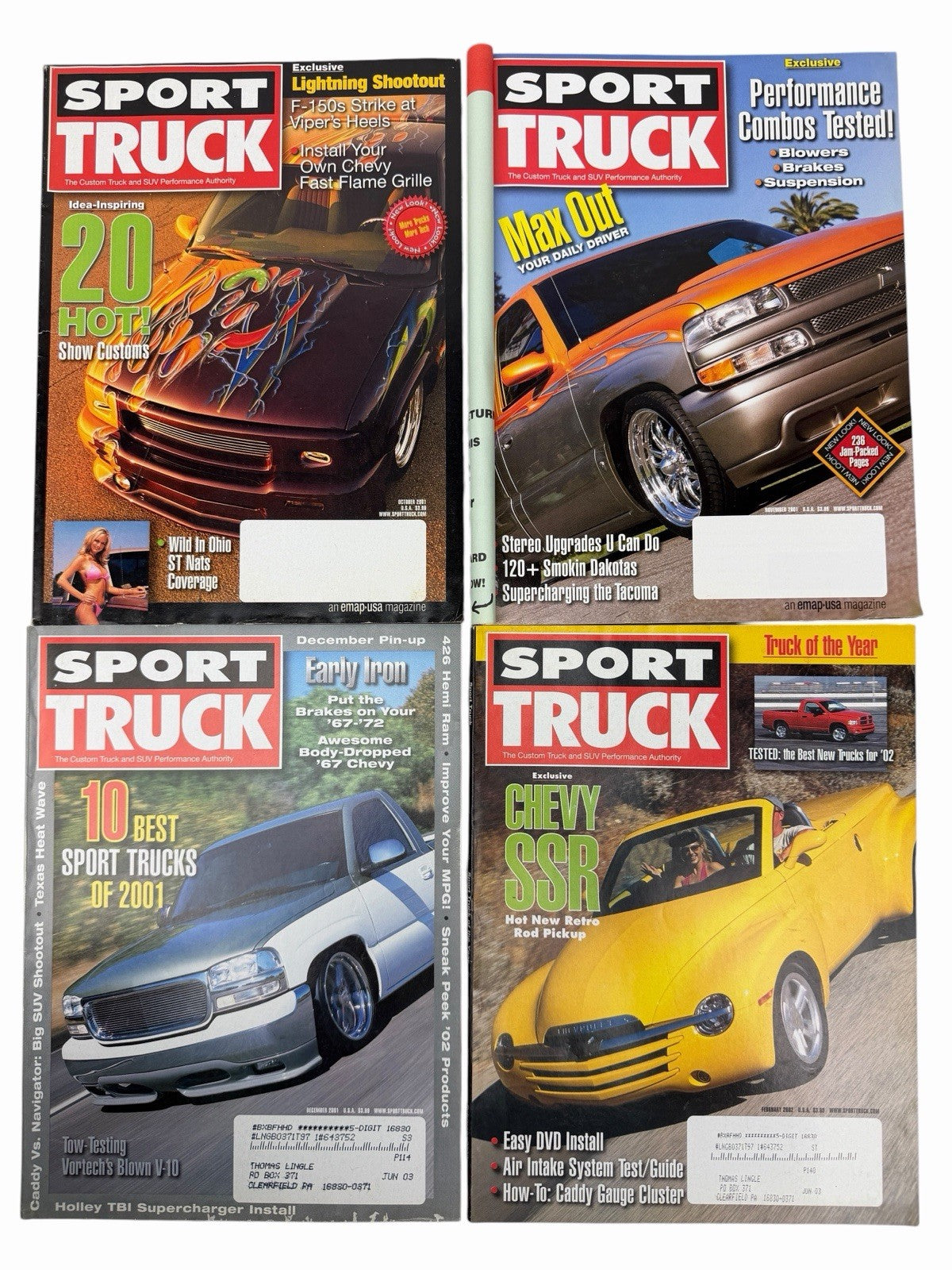 SPORT TRUCK Magazine 2000-2009 LOT OF 50 Vintage Issues