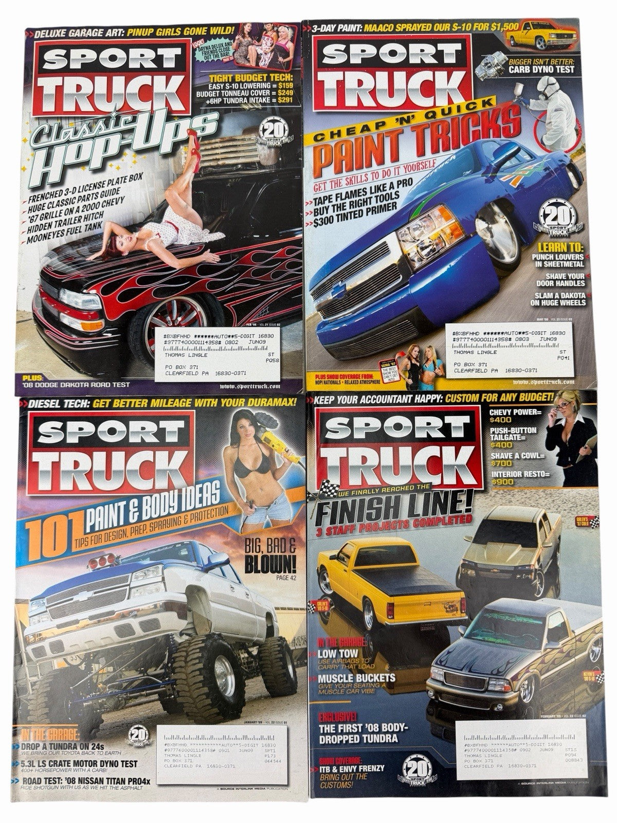 SPORT TRUCK Magazine 2000-2009 LOT OF 50 Vintage Issues