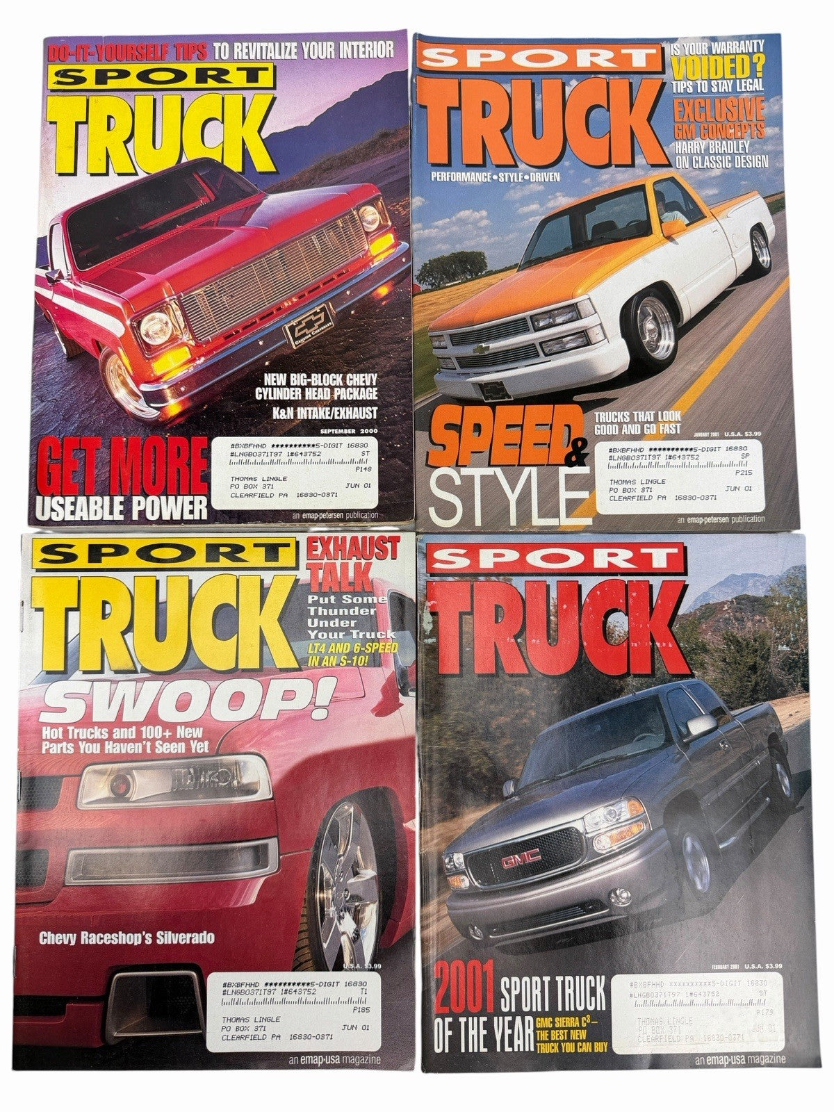 SPORT TRUCK Magazine 2000-2009 LOT OF 50 Vintage Issues