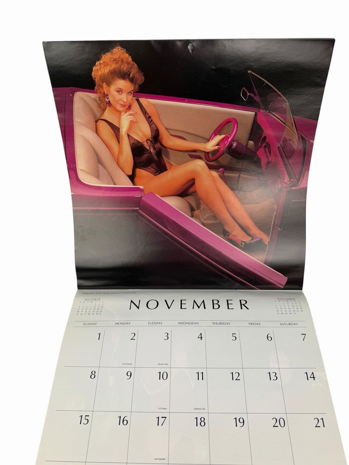 Vintage 1992 CLASSY CHASSIS Calendar RANDY LORENTZEN Hot Rods & Swimsuit Pinups
