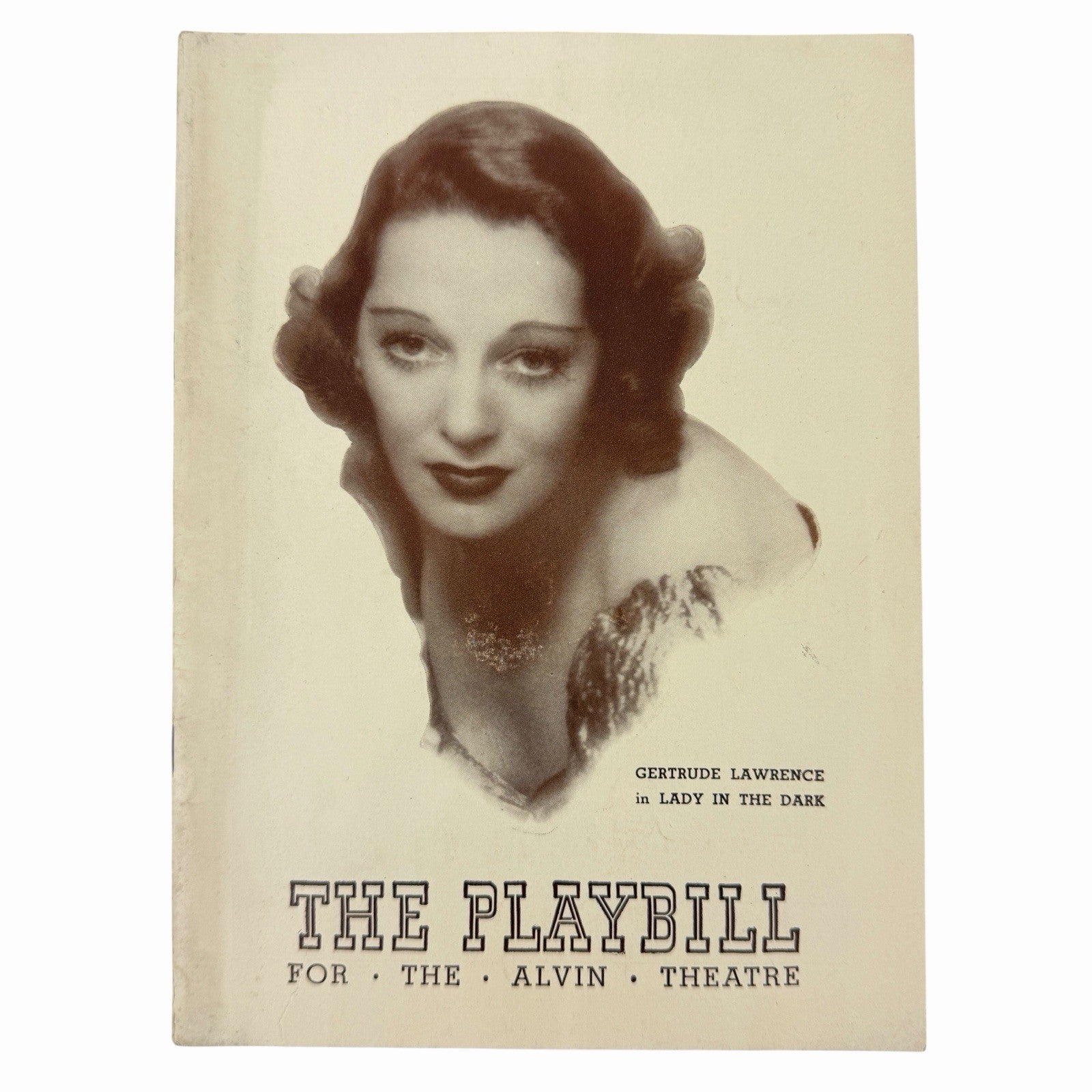 February 1942 Alvin Theatre Playbill Lady In The Dark Gertrude Lawrence Broadway