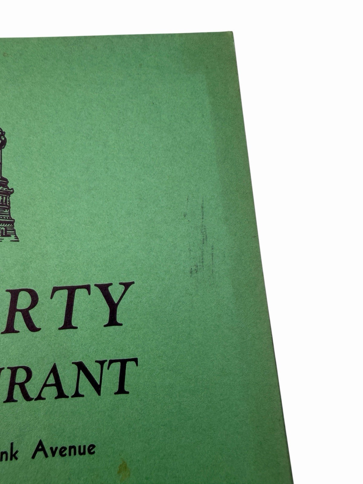 Vintage 1944 LIBERTY RESTAURANT Menu 1501 East Passyunk Philadelphia PA WWII Era
