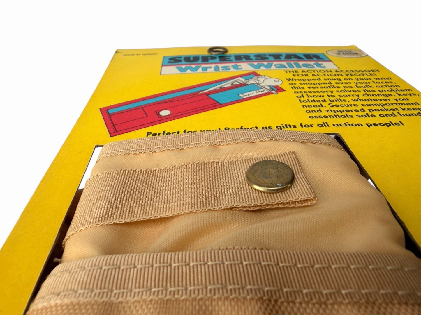 Vintage 1980’s SUPER STAR Wrist Band / Shoe Lace Wallet ROGER GIMBEL ACCESSORIES