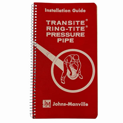 Vintage 1960 Johns-Manville TRANSITE RING-TITE PRESSURE PIPE Installation Guide
