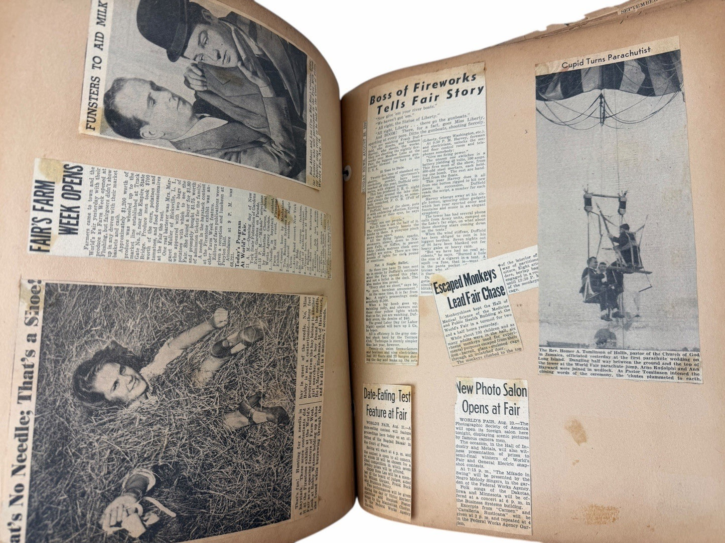 Vintage 1939 New York World’s Fair SCRAP BOOK