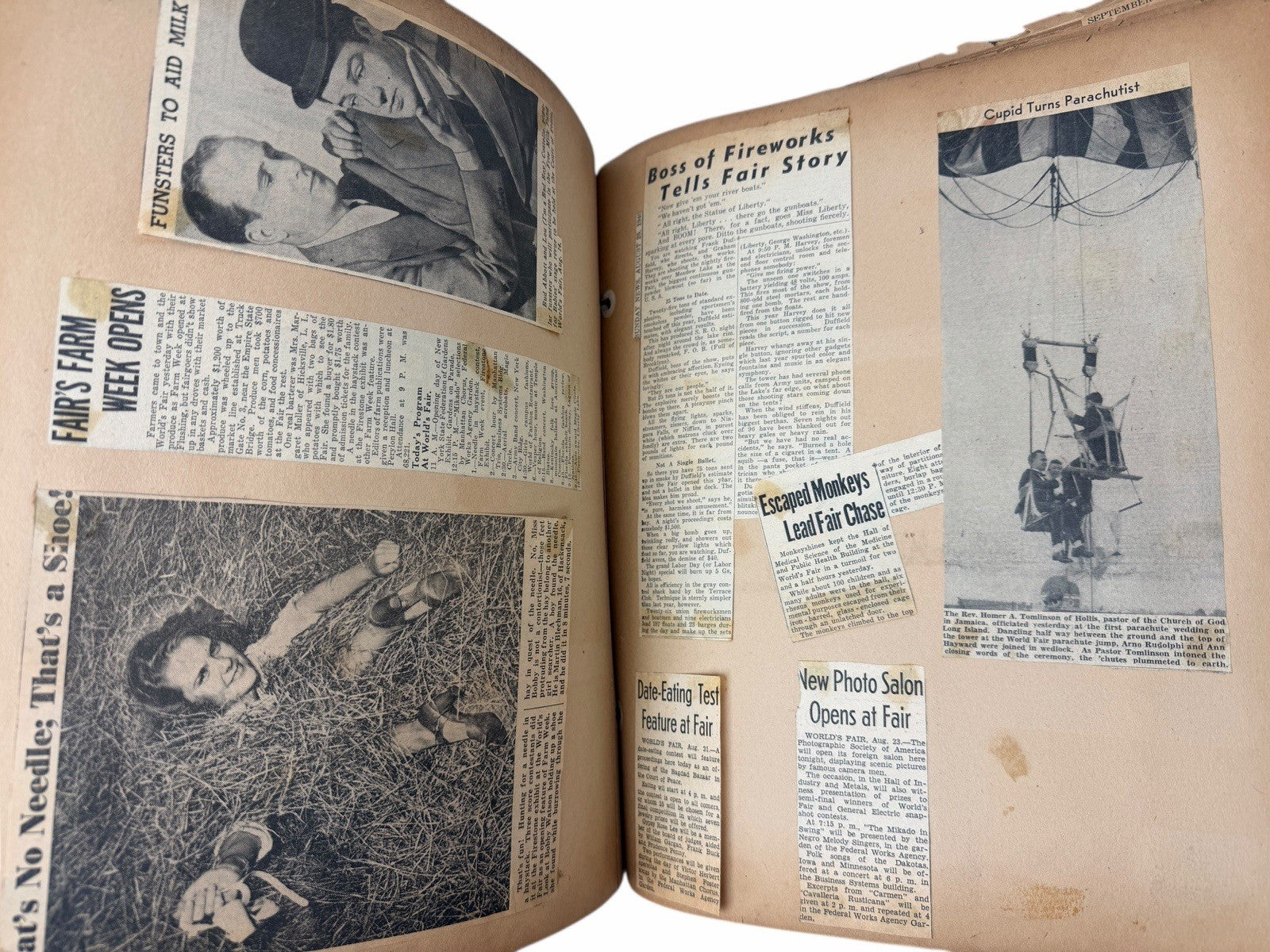 Vintage 1939 New York World’s Fair SCRAP BOOK