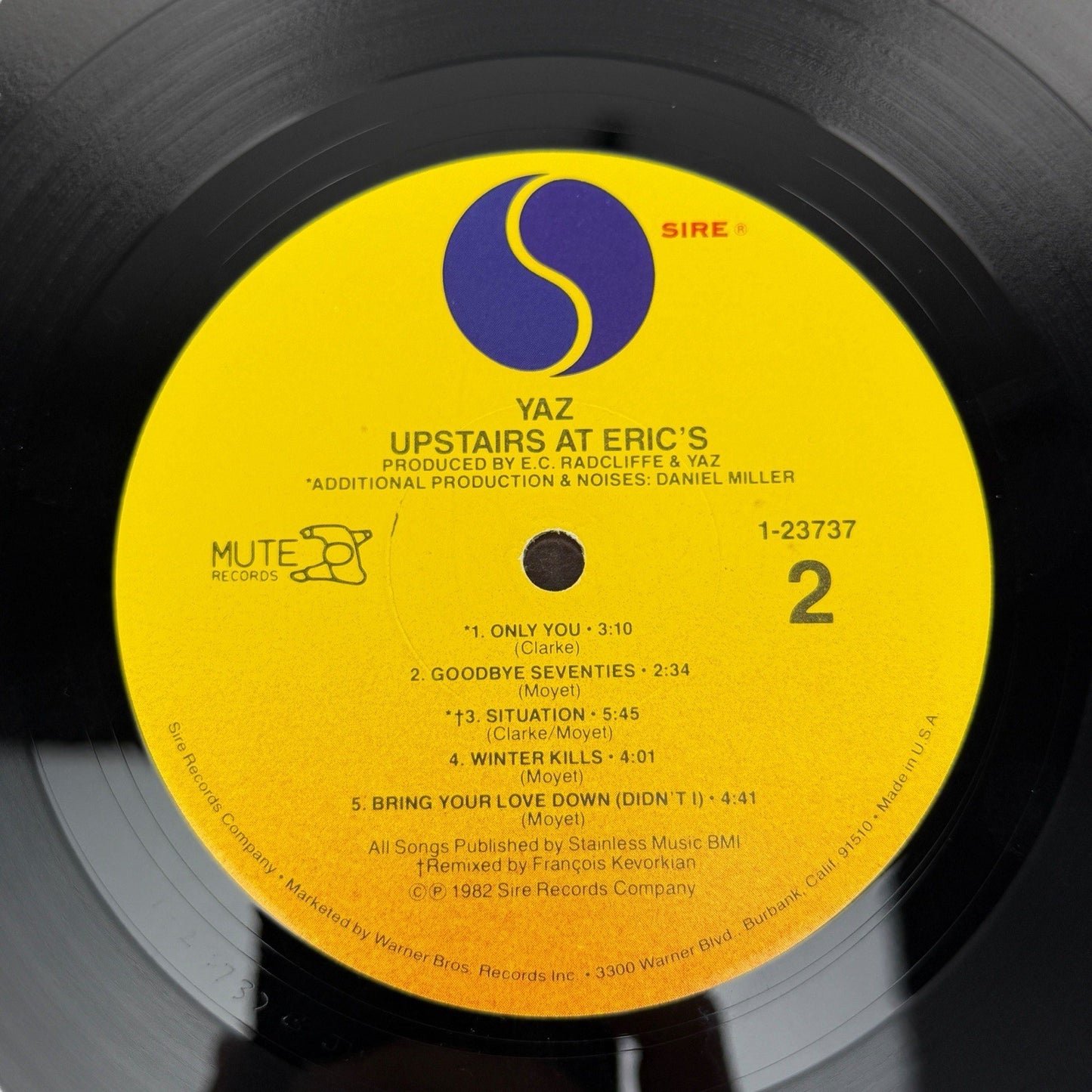 YAZ Upstairs At Eric’s LP 1982 SIRE US 12" Vinyl In Shrink w/ HYPE STICKER