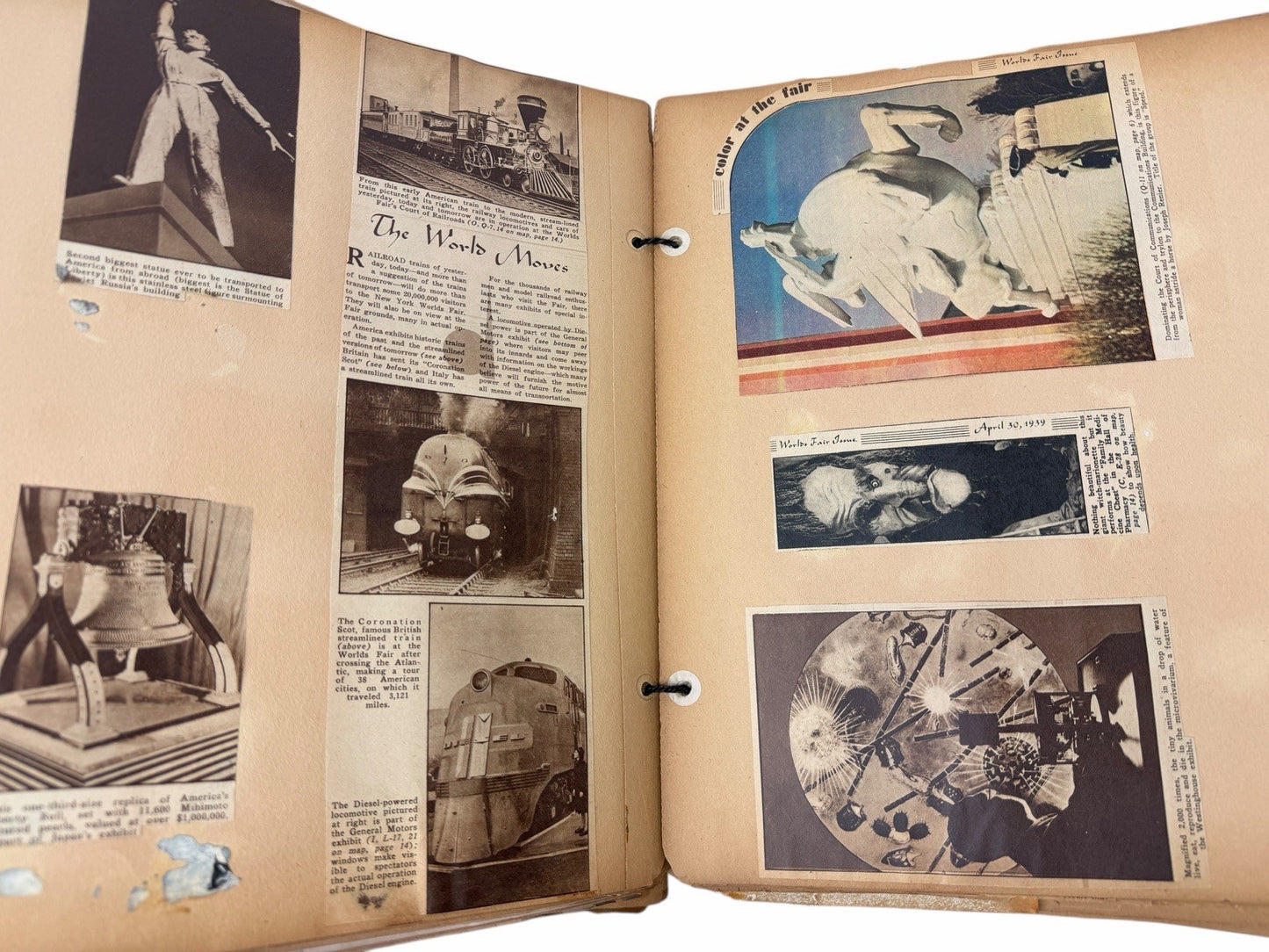 Vintage 1939 New York World’s Fair SCRAP BOOK