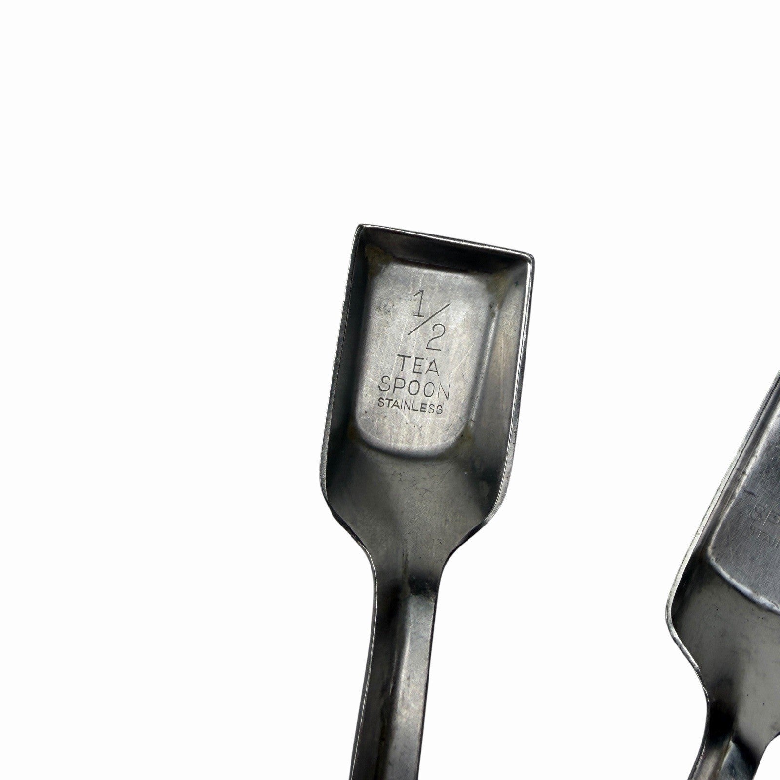 Vintage 1950’s EKCO Flint Stainless Steel Long Handle Shovel Measuring Spoons