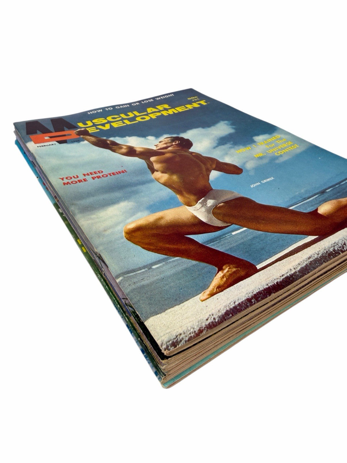 1969 MUSCULAR DEVELOPMENT Magazine 8 ISSUES Vintage Bodybuilding Weightlifting
