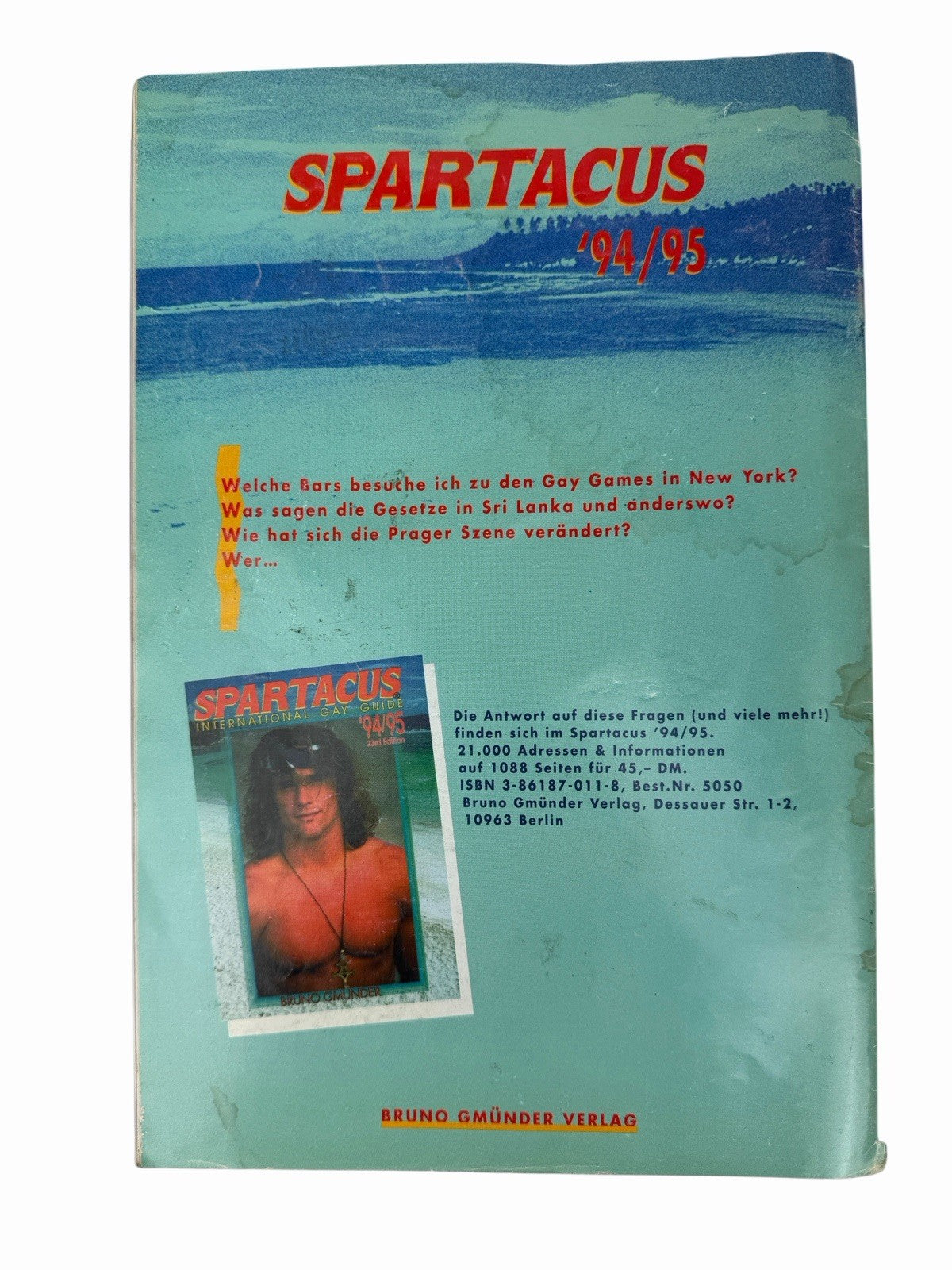 1994 EUROS Magazine #20 JOACHIM FREDERICK Rick Castro Vintage German Gay