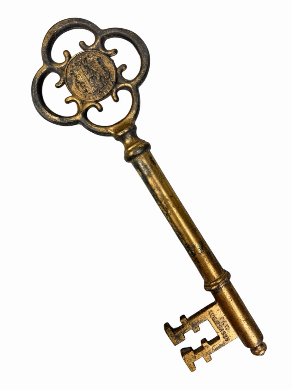 Vintage 1925 SAN FRANCISCO CA Key To The City THERMOMETER Cast Souvenir ANTIQUE