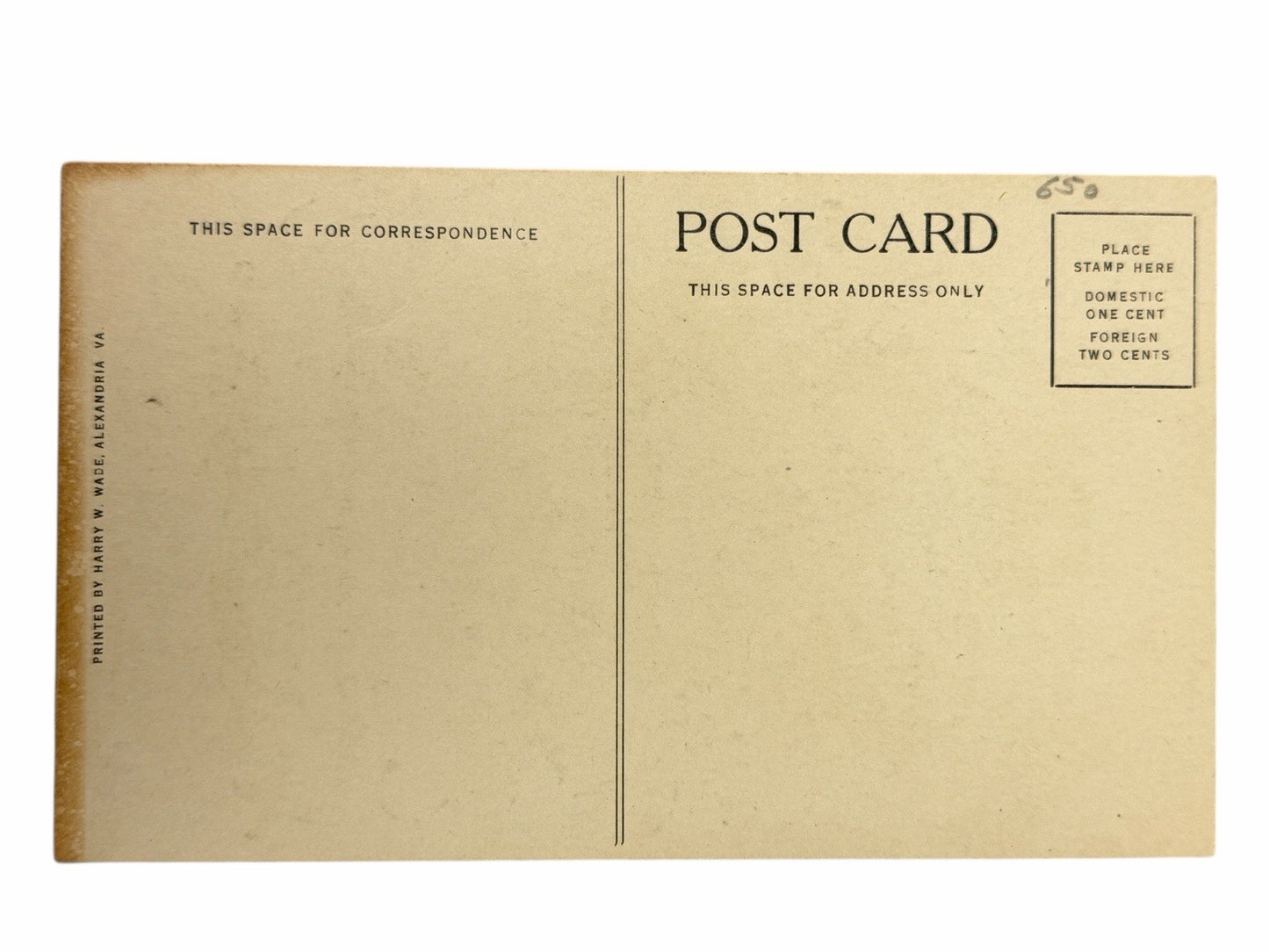 c1910 George Washington BOOKPLATE Coat Of Arms Crest POSTCARD SILVER LITHO