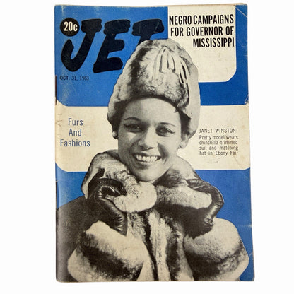 JET Magazine October 31 1963 Janet Wilson RFK Ebony Fashion Fair Civil Rights