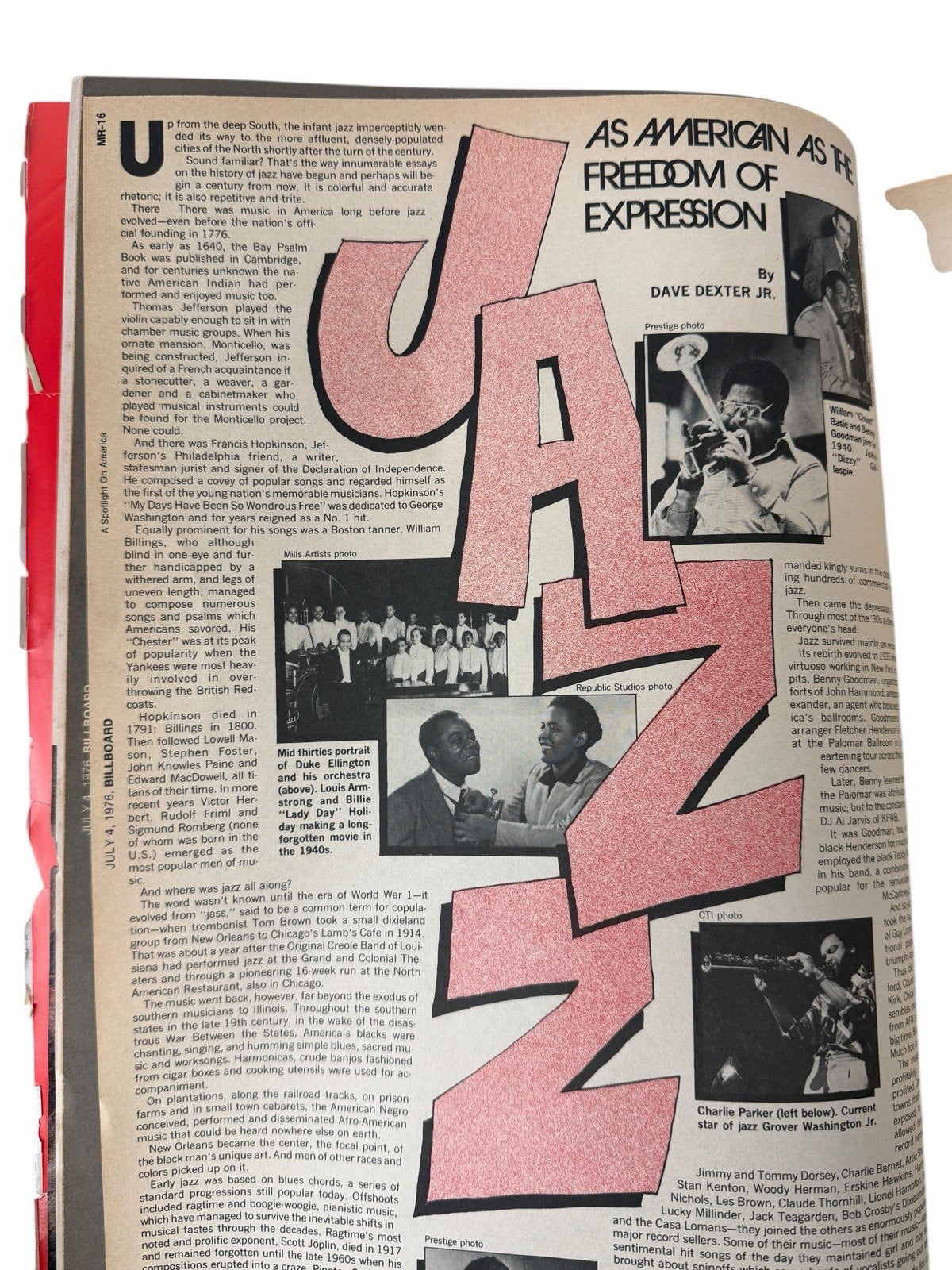 Billboard Magazine July 4, 1976 Spotlight on America BICENTENNIAL Edition KISS