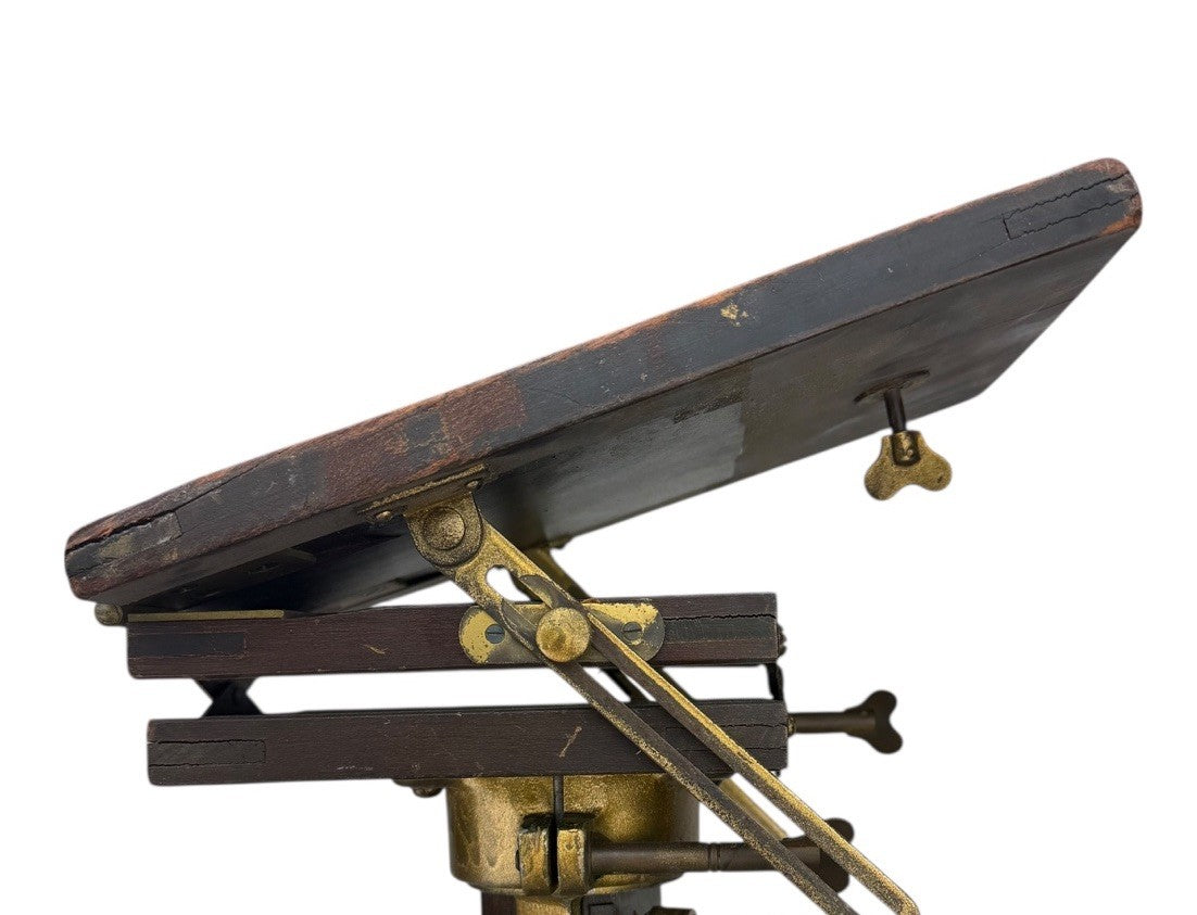 Antique AGFA ANSCO Wood Brass Field Camera TRIPOD Large Format Photography Crank