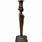 Vintage Hollywood Regency Neoclassical Caryatid Lady Brass Marble Table Lamp 32”