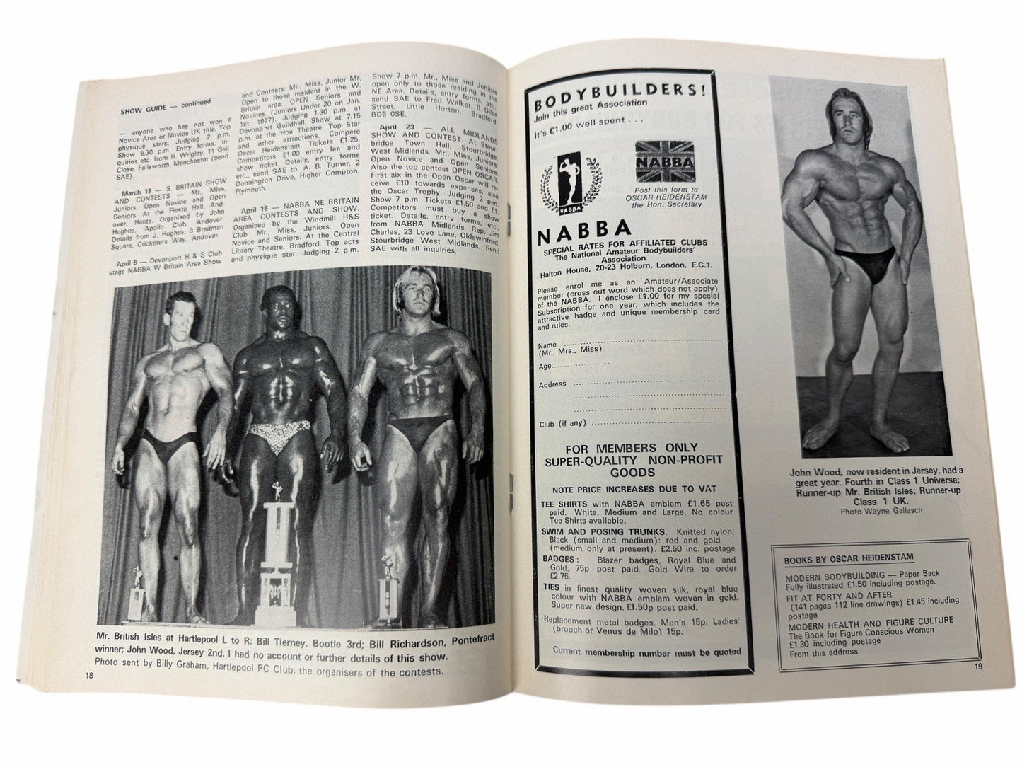 2 HEALTH AND STRENGTH 1976 Serge Nubret Vol105 #8 & 9 UK Bodybuilding Magazines