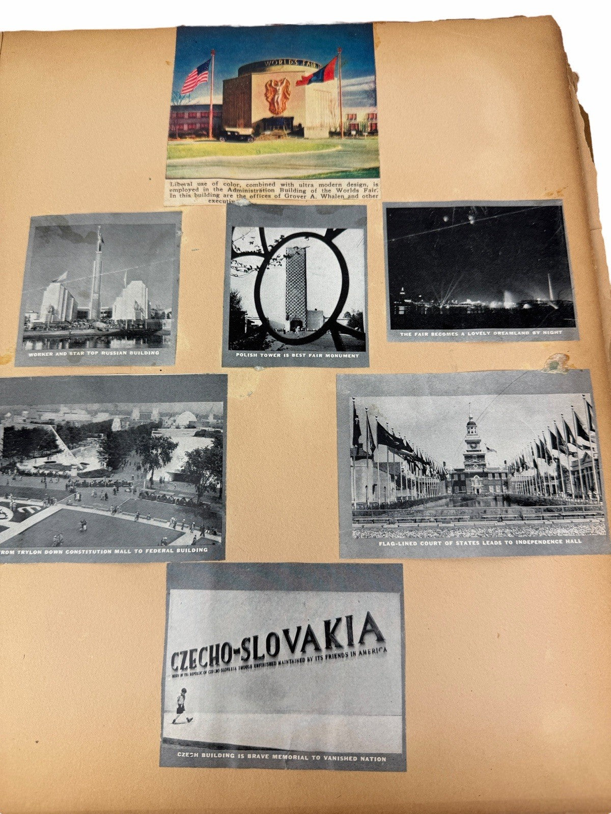 Vintage 1939 New York World’s Fair SCRAP BOOK