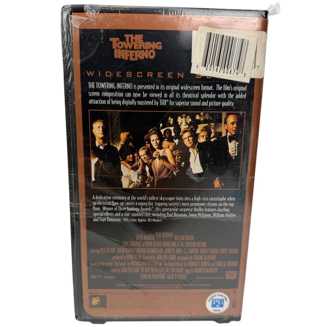 Sealed THE TOWERING INFERNO (1974) VHS Brand New Stamped Clamshell Case 1996