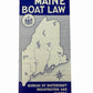 Vintage 1964 Maine Boat Law BOOKLET w/ Certificate Application & Guide Card