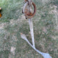 Antique 20lb Admiralty Yacht Anchor w/ Folding Stock & Key Fisherman Nautical