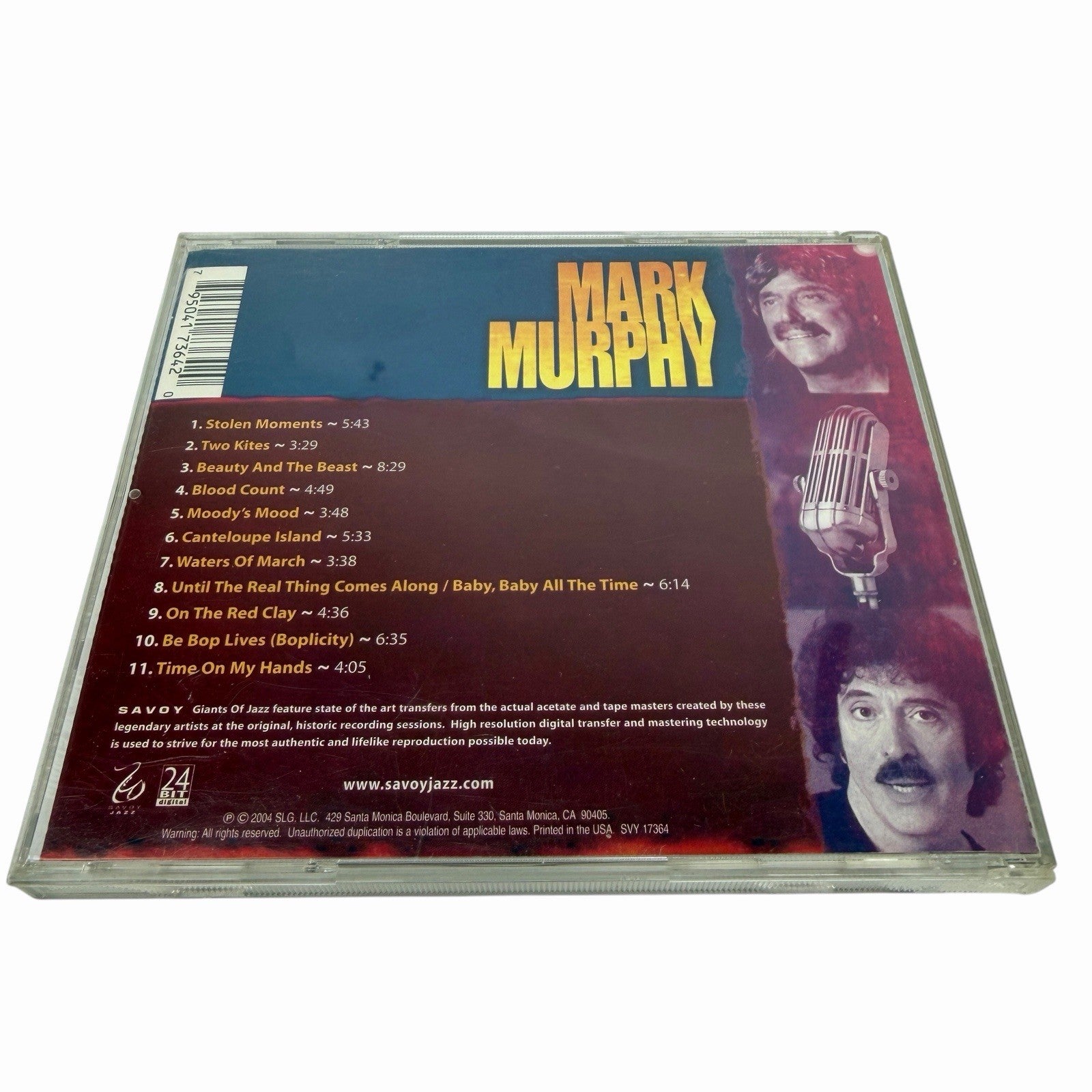 Mark Murphy - Giants of Jazz CD 2004 Savoy Jazz 24 Bit Digital SVY 17364 Vocal