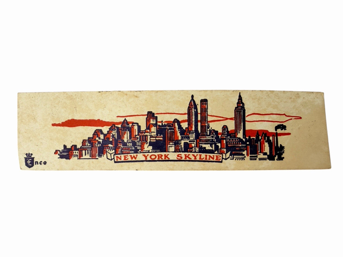 Vintage 1950’s NEW YORK CITY NYC Souvenir Charm Bracelet w/ Original Card ENCO