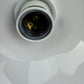 Vintage MCM Conran’s Habitat SCE France BRASS & GLASS CONE PENDANT LIGHT FIXTURE