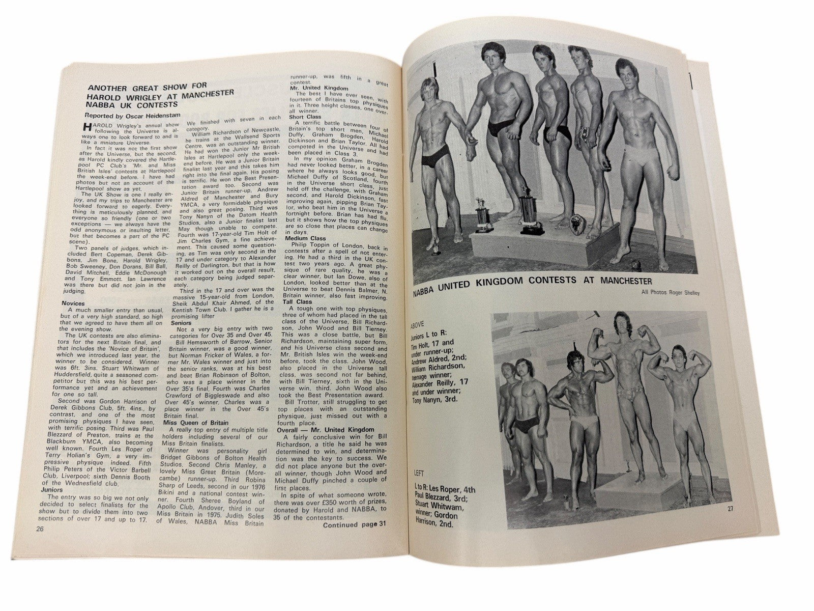 2 HEALTH AND STRENGTH 1976 Serge Nubret Vol105 #8 & 9 UK Bodybuilding Magazines