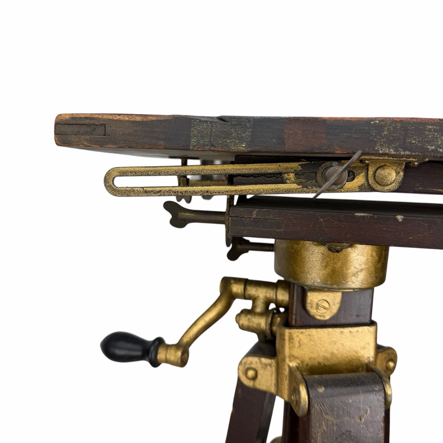 Antique AGFA ANSCO Wood Brass Field Camera TRIPOD Large Format Photography Crank