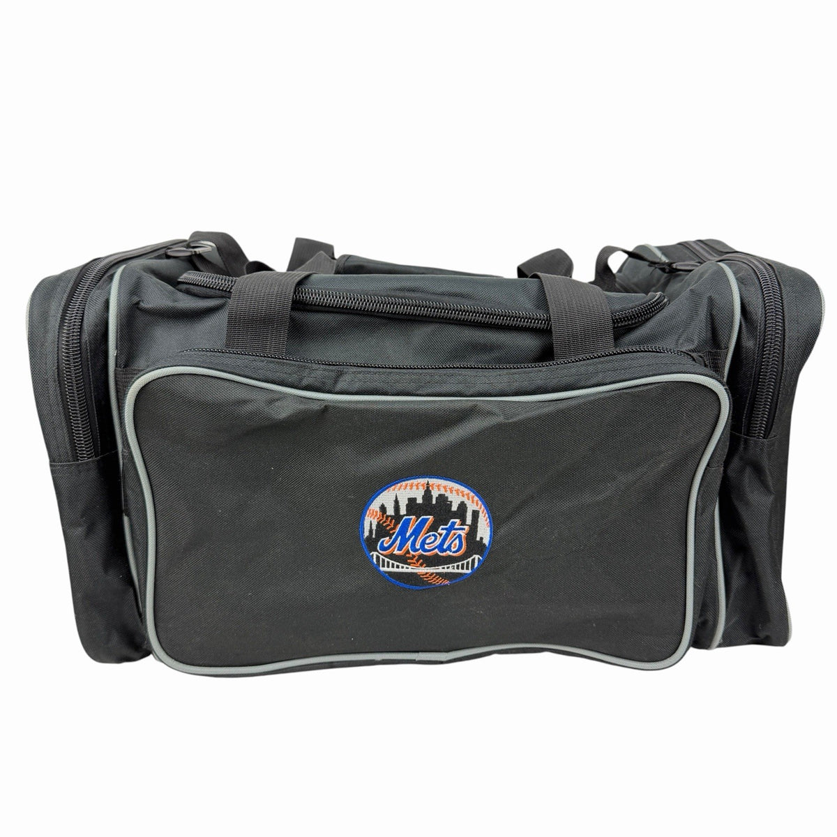 New York Mets MLB INSIDERS CLUB LIFE MEMBER Duffel Bag BLACK VINTAGE w/ Patches
