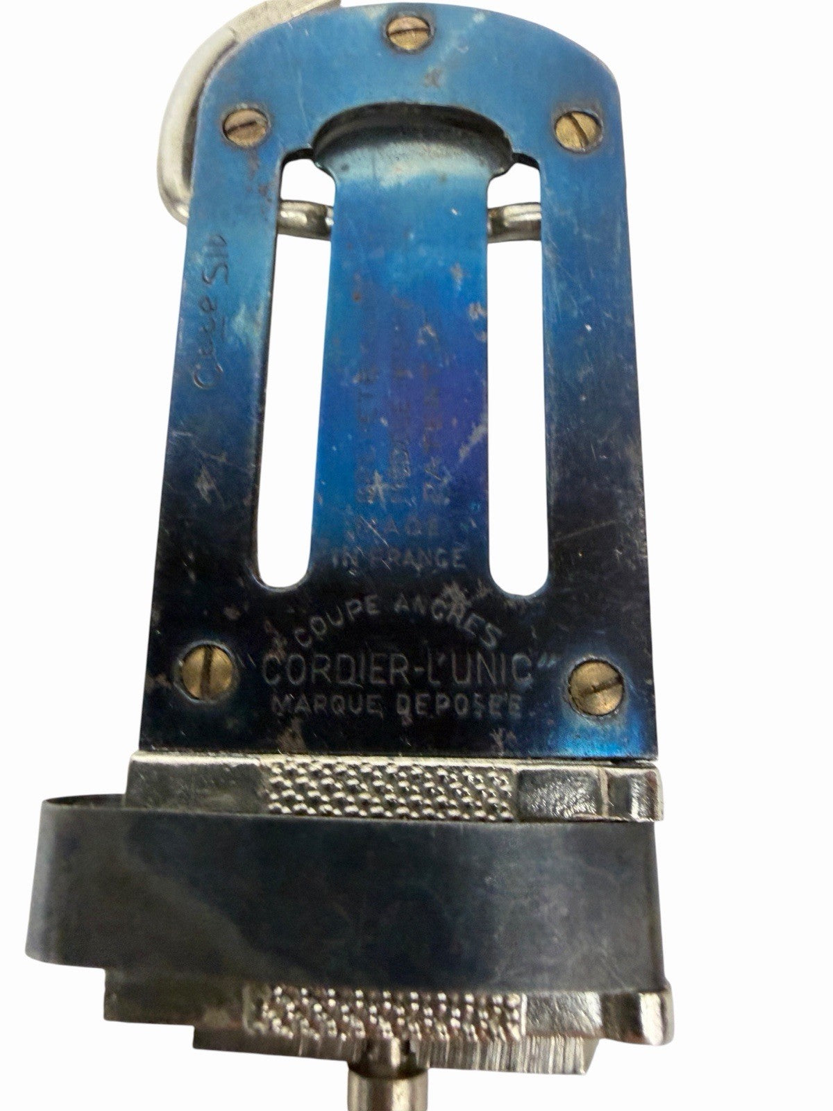 CORDIER L'UNIC  Bb SOPRANO CLARINET REED TRIMMER CLIPPER CUTTER Antique France