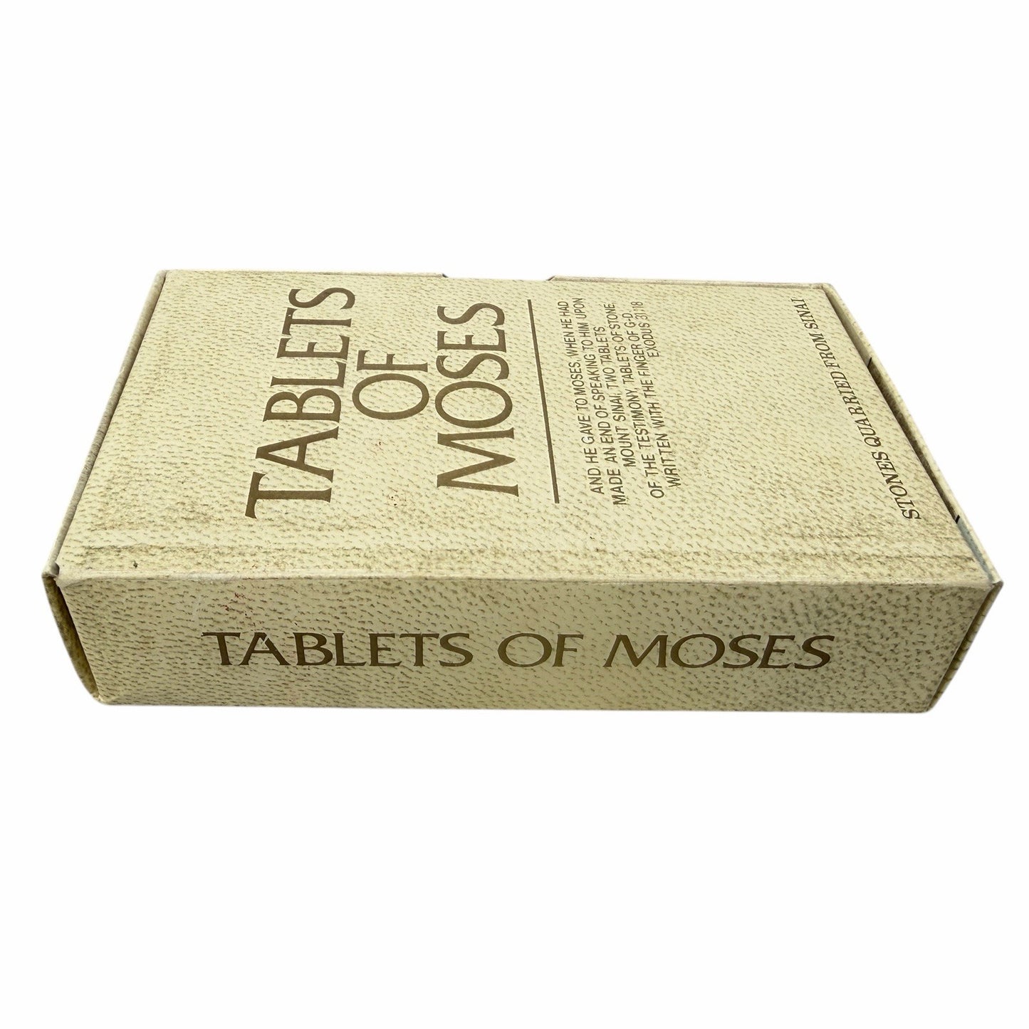 Vintage TABLETS OF MOSES Stones Quarried From Sinai JERUSALEM Israel Souvenir