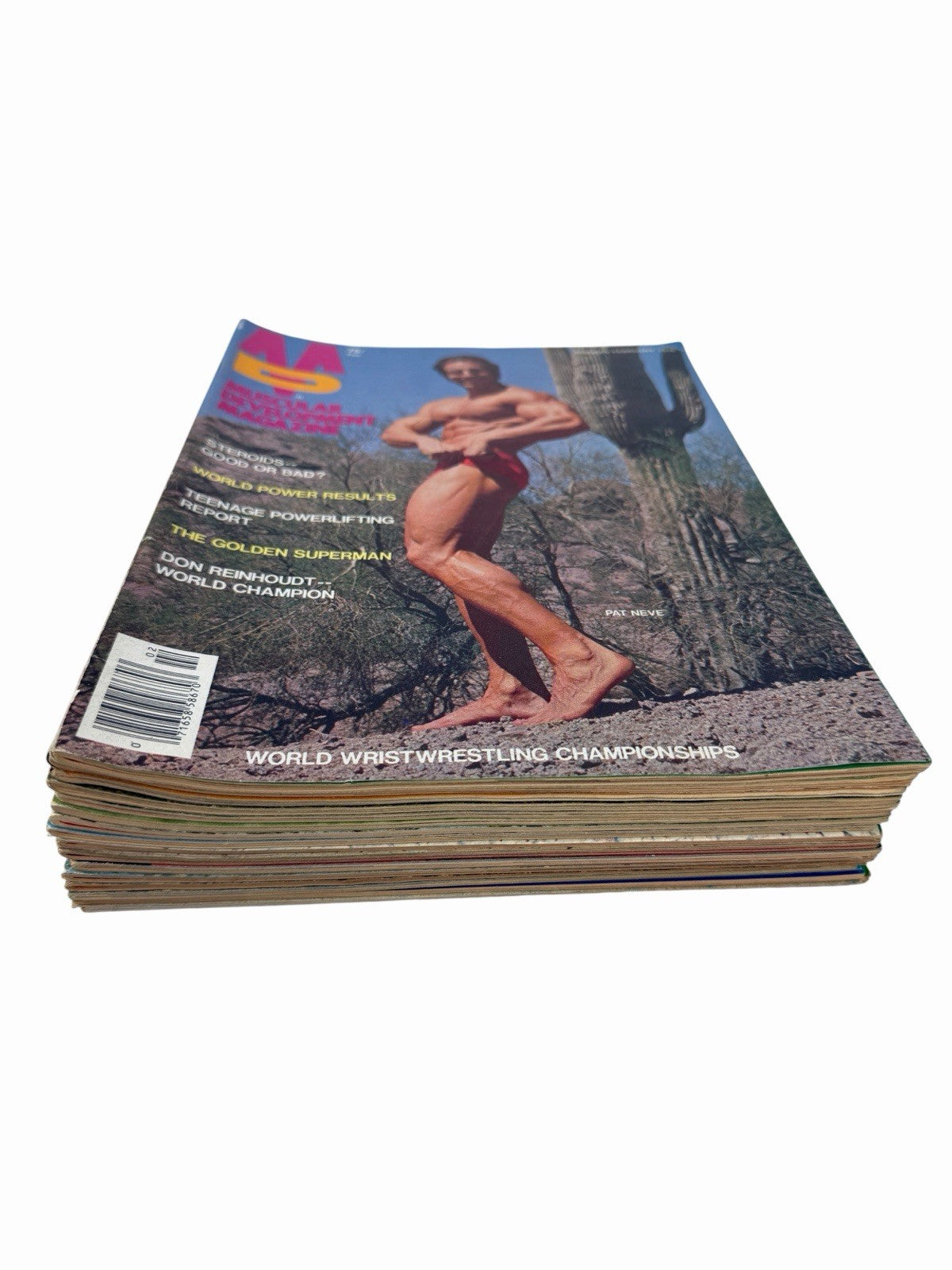 Lot of 16 MUSCULAR DEVELOPMENT Magazine Issues 1976-1980 Bodybuilding Fitness