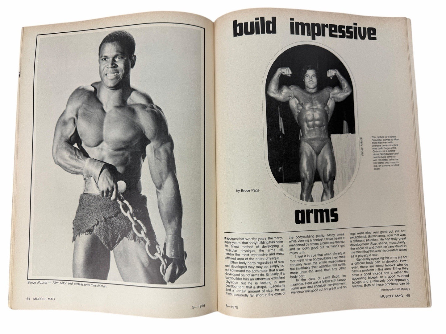 MUSCLE MAG INTERNATIONAL Vol 1 Issue 2 & 3 Rafael Olivera Frank Zane Bodybuilder