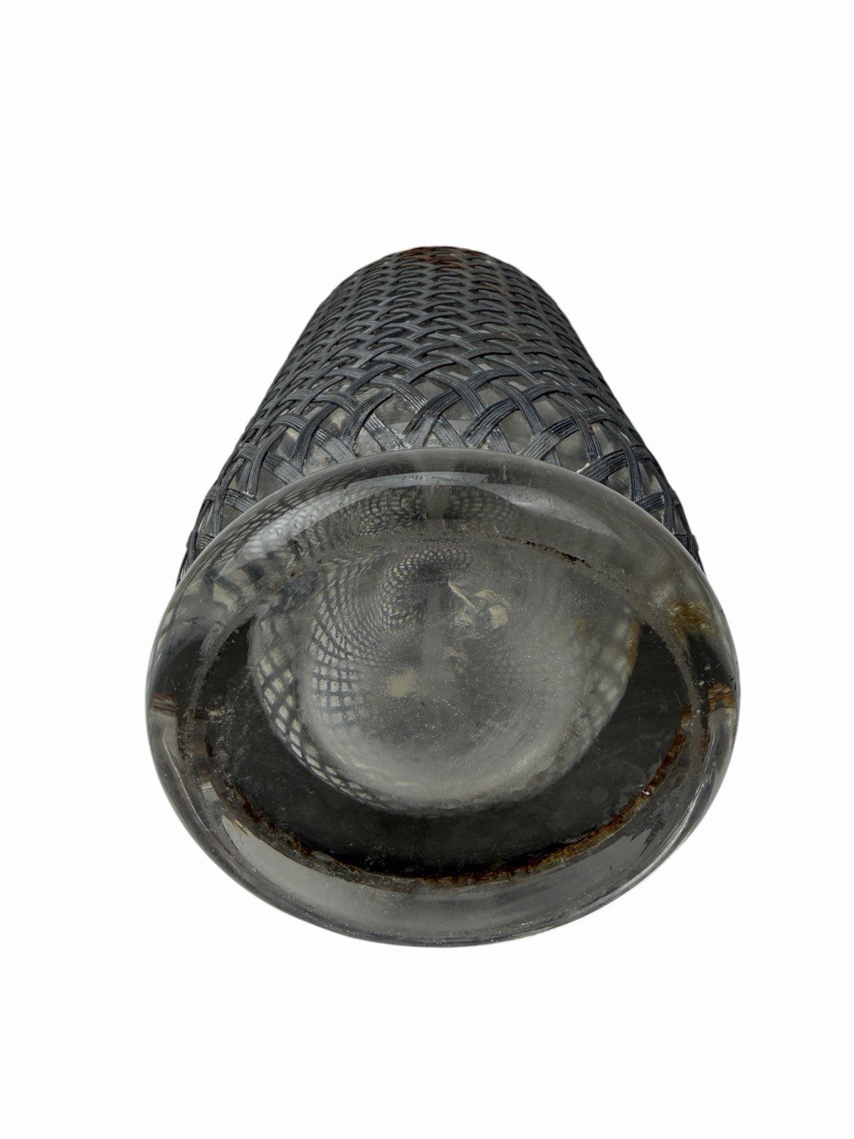 Antique c1910 AERATORS LTD. Sparklet B Wire Mesh Glass Siphon Seltzer Bottle