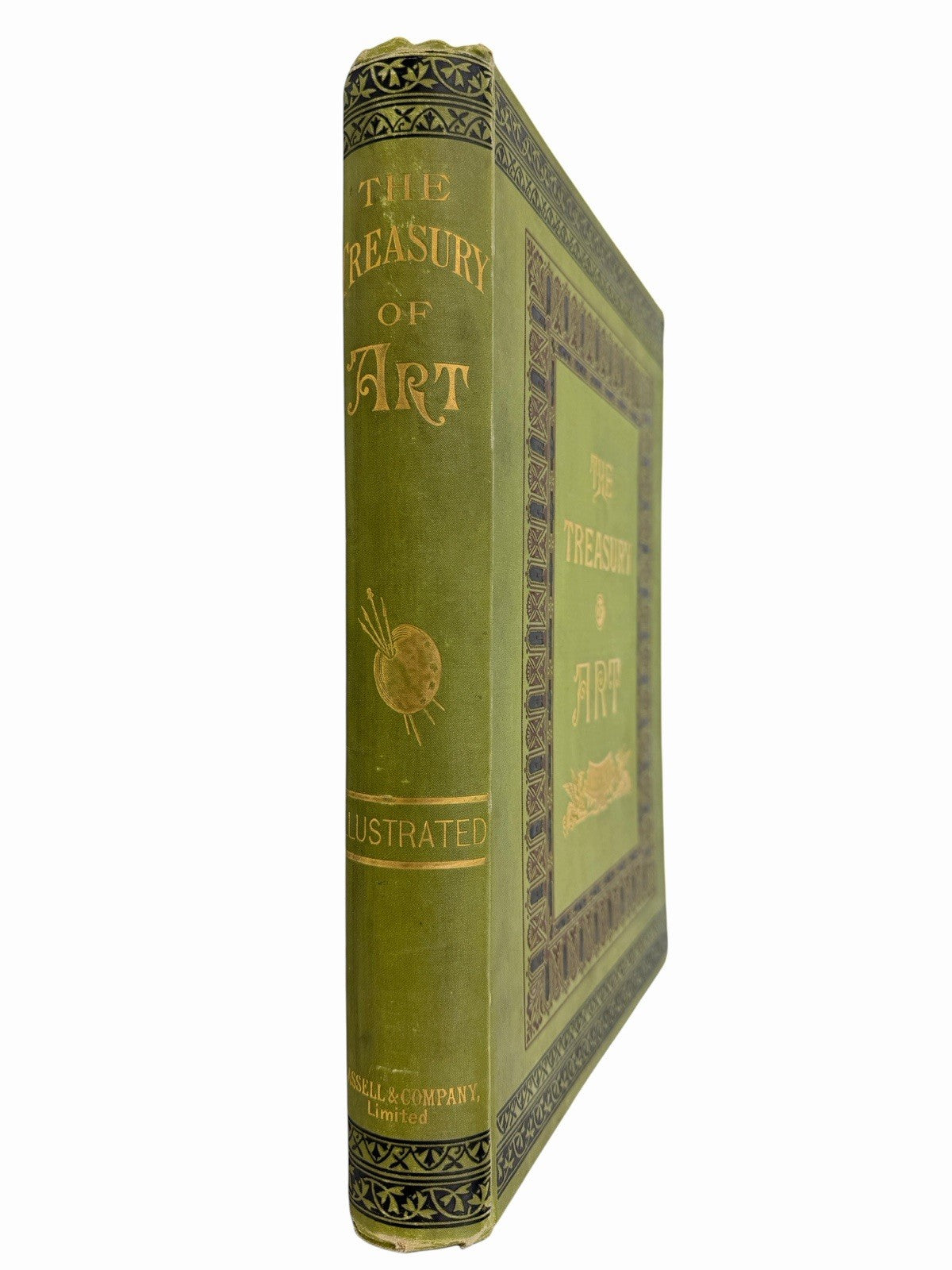 Antique 1880’s The Treasury Of Art Illustrated CASSELL Hardcover Book w/ Plates