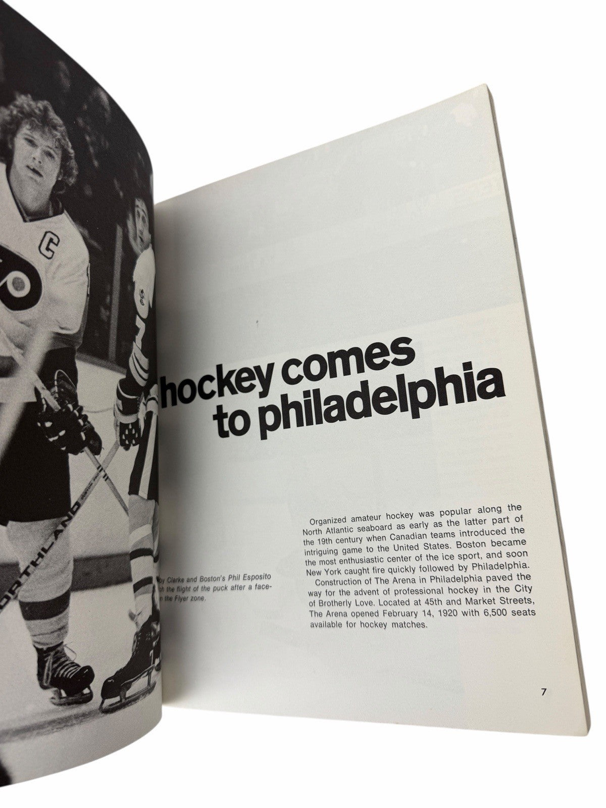 Vintage 1974 PHILADELPHIA FLYERS Supermen of the Ice HOCKEY BOOK Bobby Clarke
