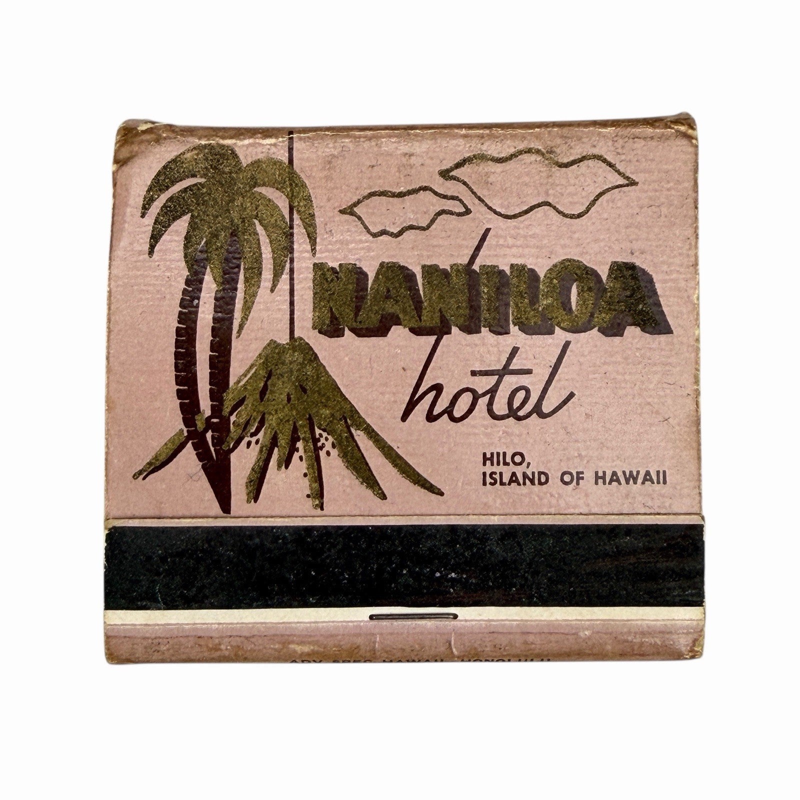 Vintage KONA INN & NANILOA HOTEL Hilo Kailua HAWAII Matchbooks MCM Art Design