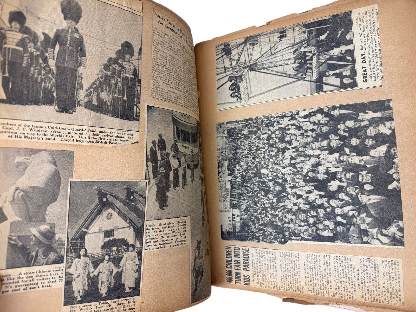 Vintage 1939 New York World’s Fair SCRAP BOOK