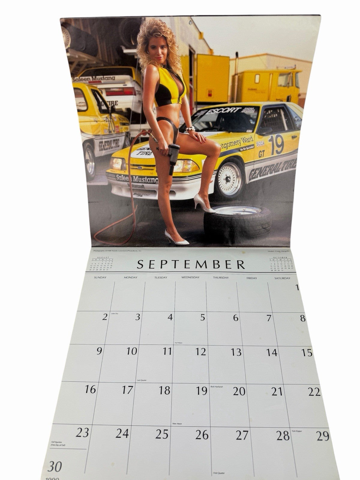 Vintage 1990 CLASSY CHASSIS Calendar RANDY LORENTZEN Hot Rods & Swimsuit Pinups