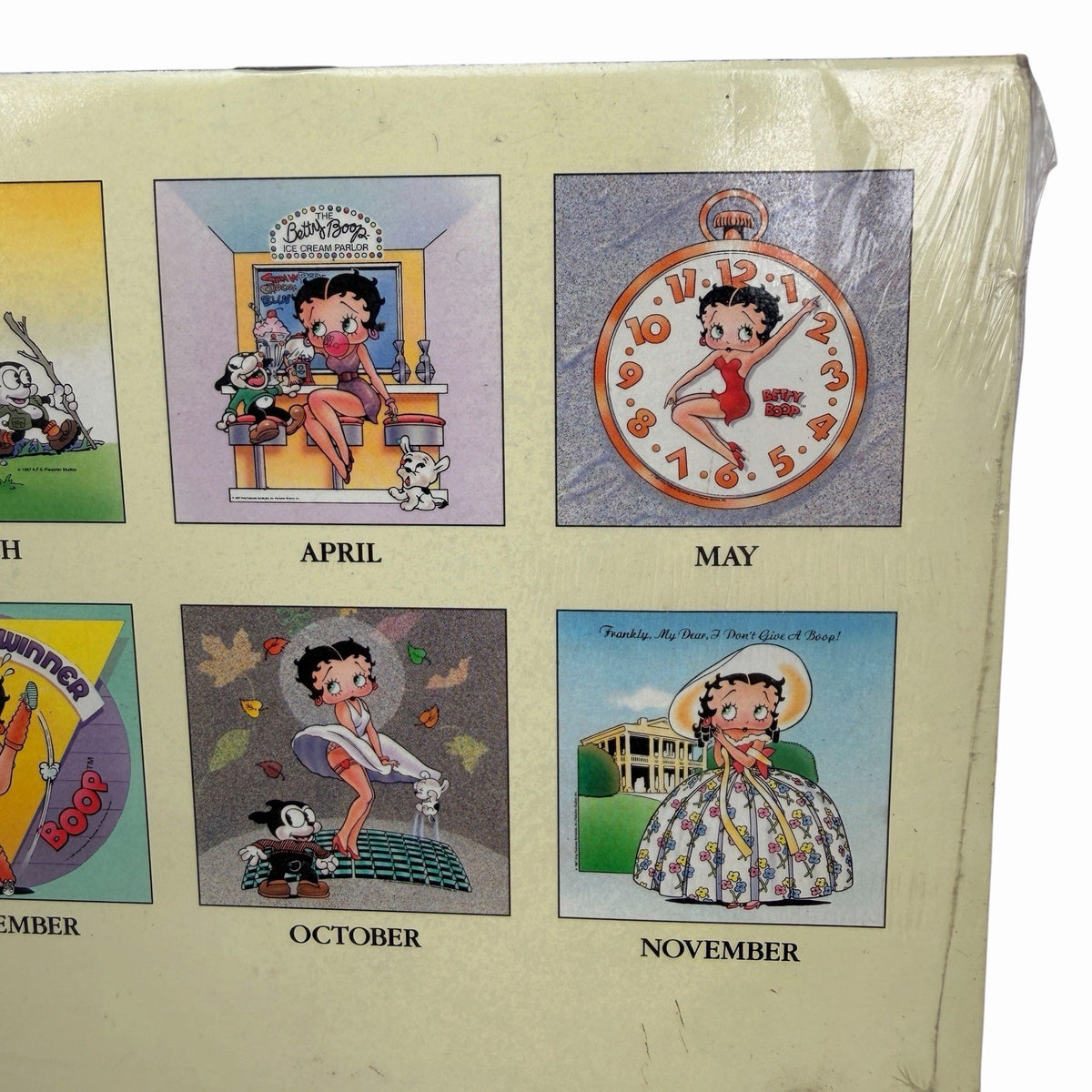 Vintage Sealed BETTY BOOP 1989 Calendar 16 Month 1988 Wall Art