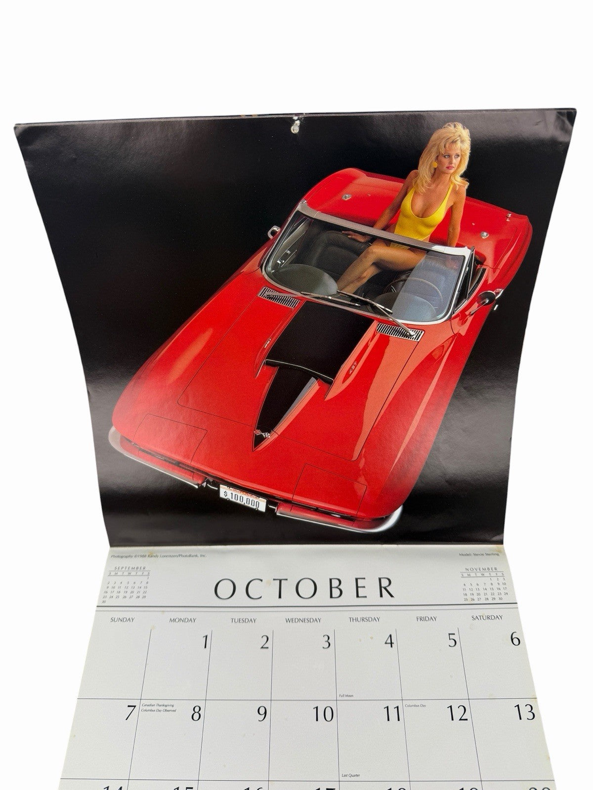 Vintage 1990 CLASSY CHASSIS Calendar RANDY LORENTZEN Hot Rods & Swimsuit Pinups
