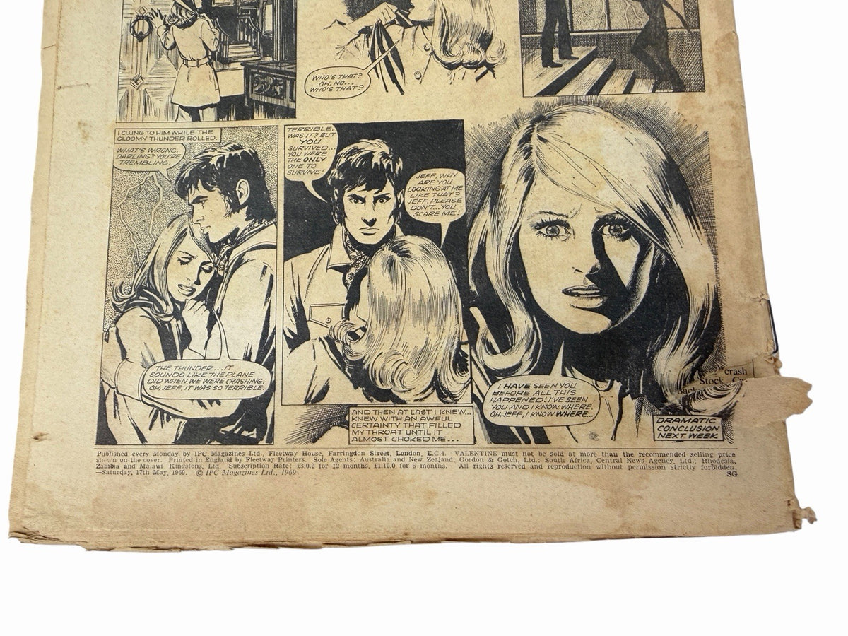 2 Vintage UK 1969 VALENTINE Magazine Issues TEEN GIRL Romance Comics